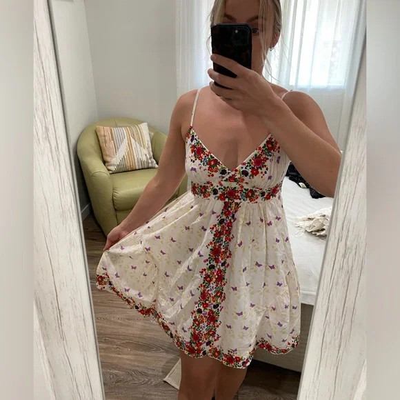 Zara butterfly best sale dress